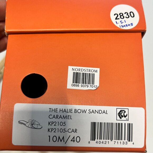 Katy Perry Halie Bow Sandals Brown Slip On Flat Sandals Size 10 - Picture 8 of 8